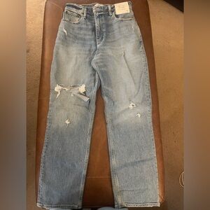 Abercrombie & Fitch Distressed Light Blue Jeans